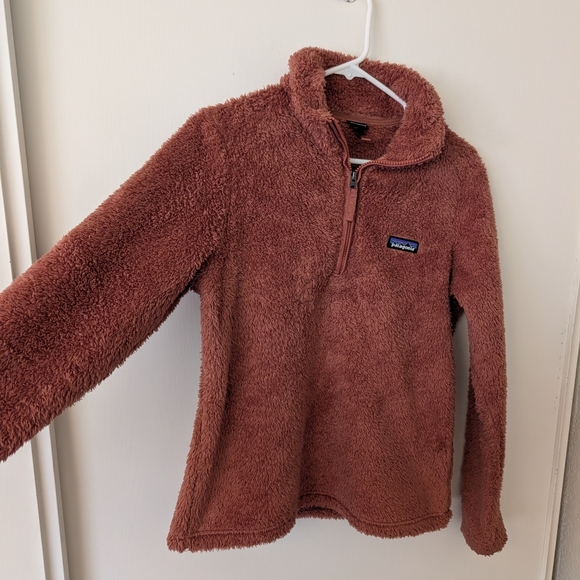 Patagonia Womens Small Quarter Zip Pullover Orange Outdoors Preppy Cozy Casual - Picture 4 of 7